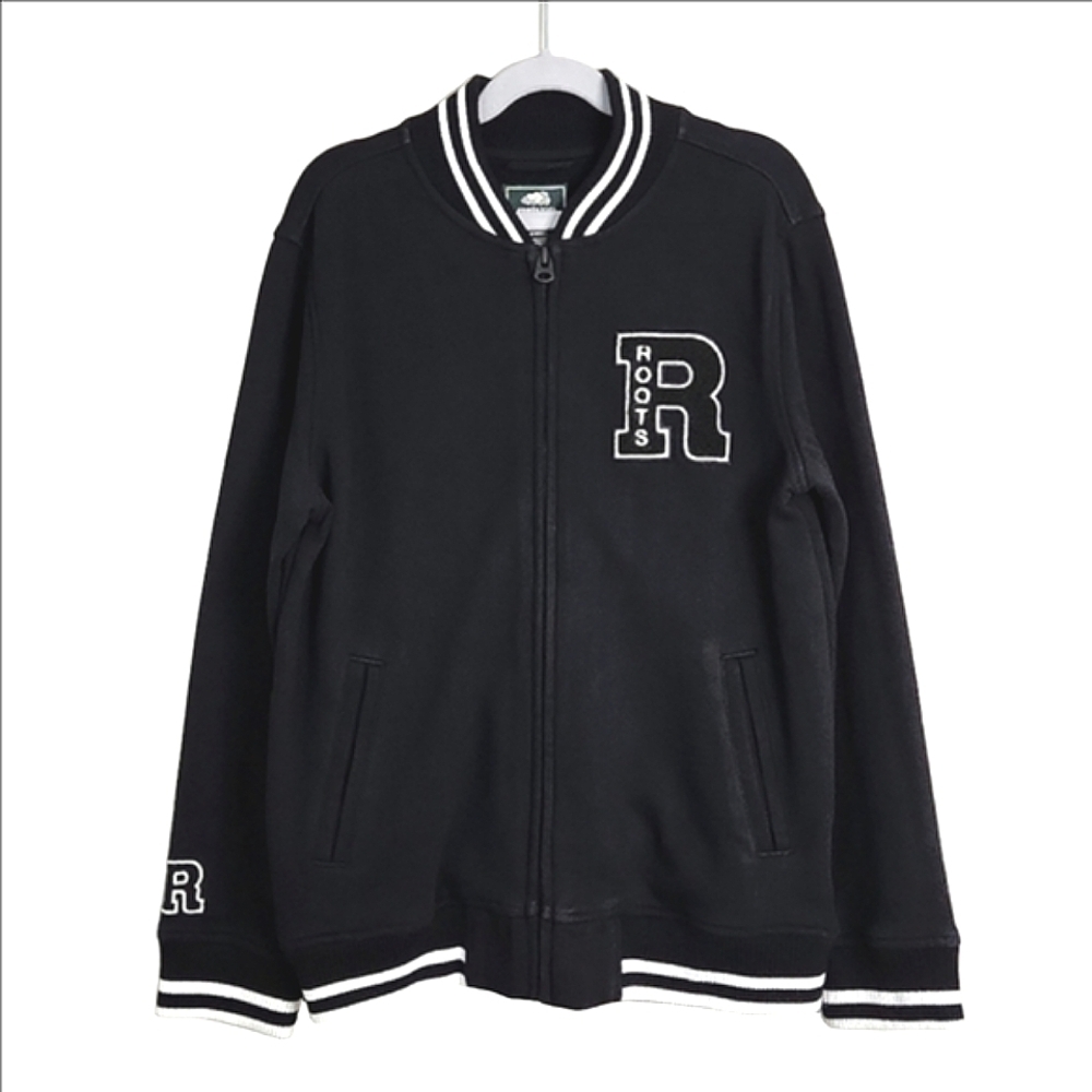Roots Cotton Varsity Style Jacket, Size 9-10 ~ VGUC